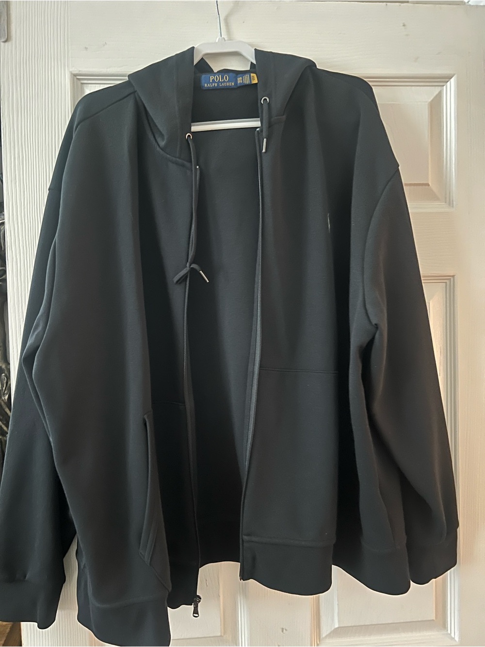 Polo by Ralph Lauren Black Hooded Performance Zip-Up Jacket